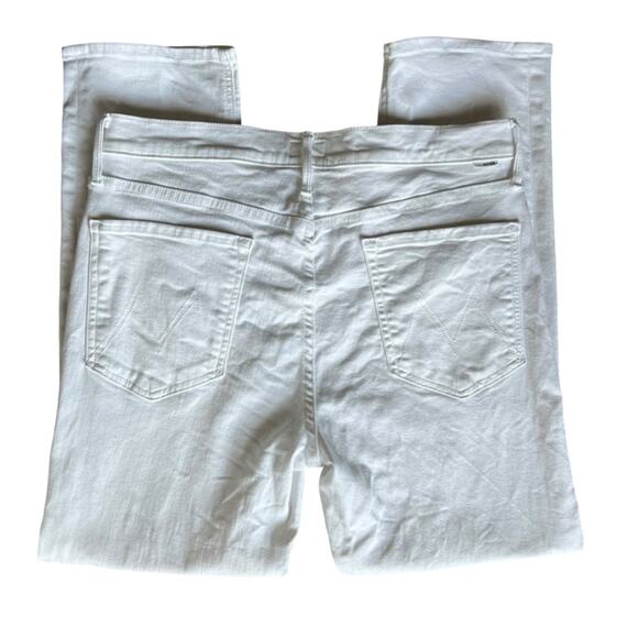 Mother Jeans Women’s The Mid Rise Dazzler Ankle White Fairest Of Them All Jeans - Picture 8 of 15